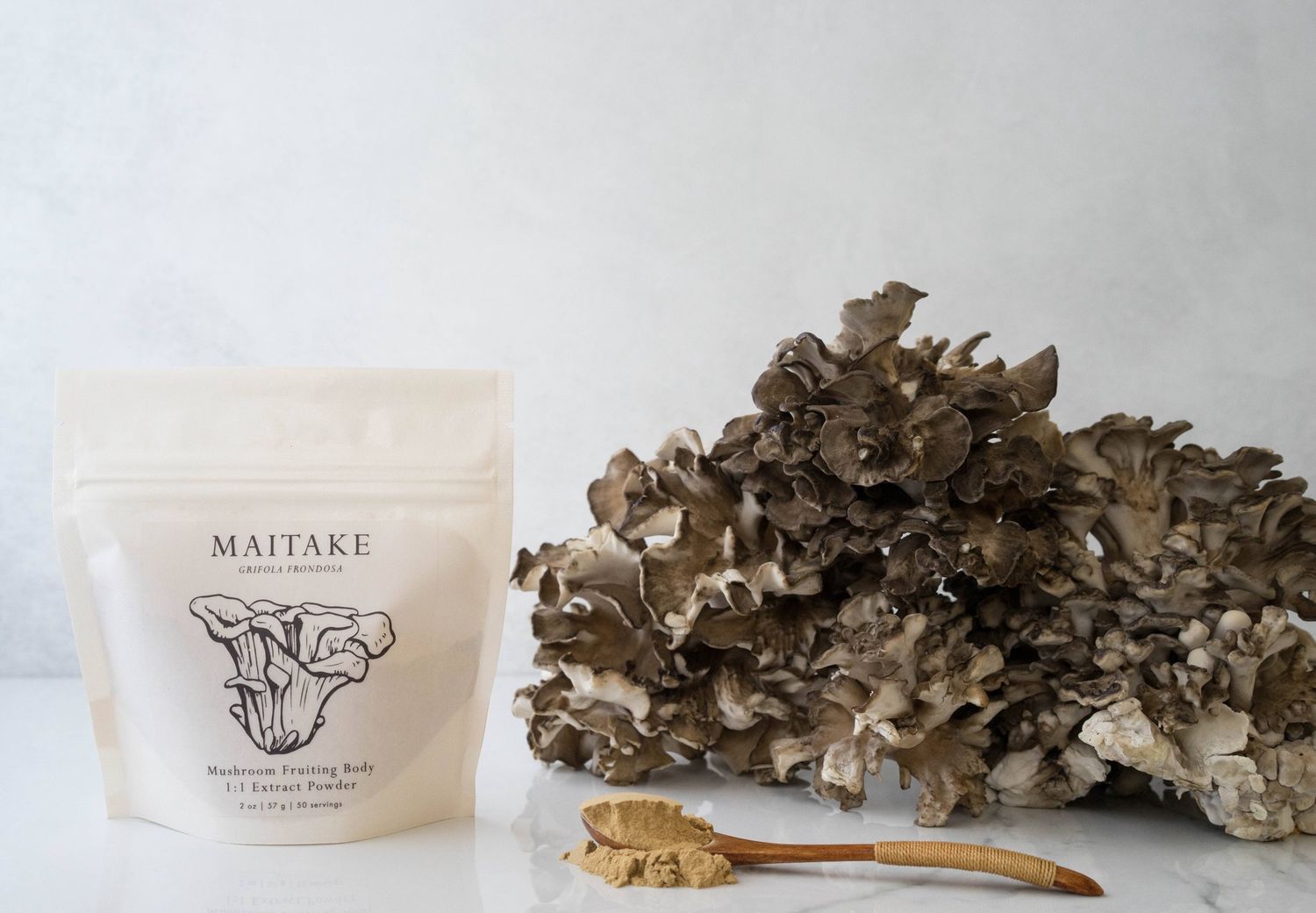 Maitake Mushroom Powder - organic 1:1 extract: 2 oz
