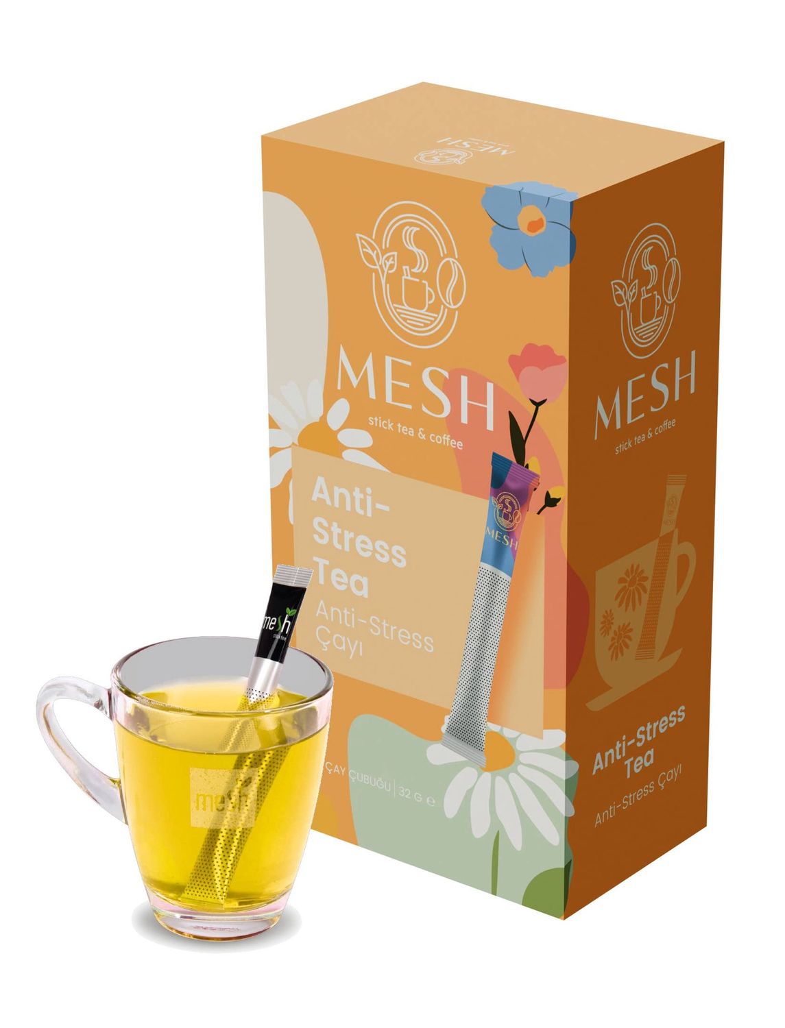 Anti-Stress Herbal Tea Mesh Sticks (16 Servings)