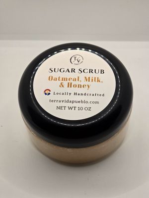 Sugar Scrub - Oatmeal, Milk, &amp; Honey (10oz)