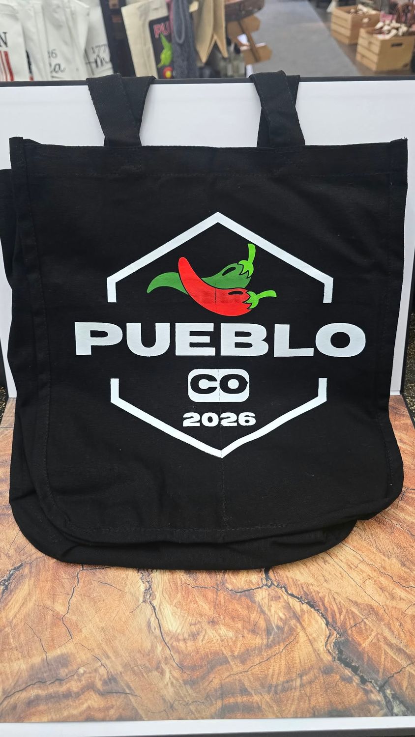 Grocery Canvas Tote Bag, Color: Natural, Style: Pueblo 1870