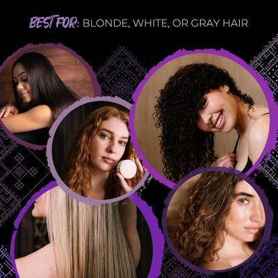 Biotin Purple-Toning Shampoo Bar for Blonde &amp; Gray Hair