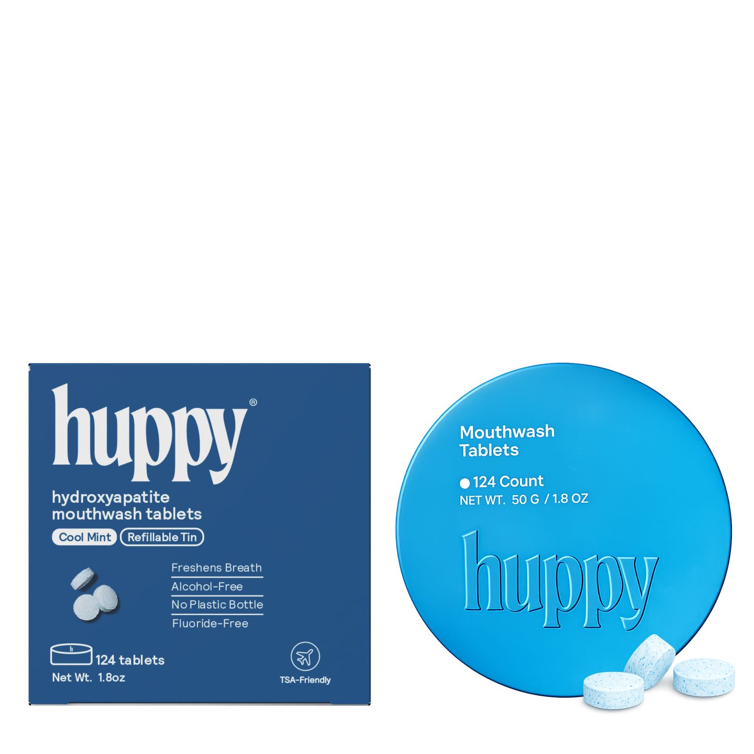 Alcohol-Free Cool Mint &amp; Fluoride-Free Mouthwash Tablets