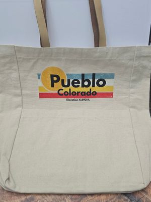 Canvas Tote Bag With Pocket
