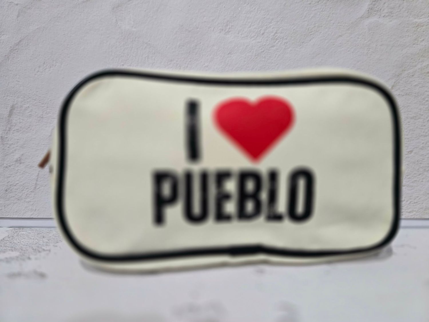 Trimmed Canvas Pouch, Style: I Love Pueblo