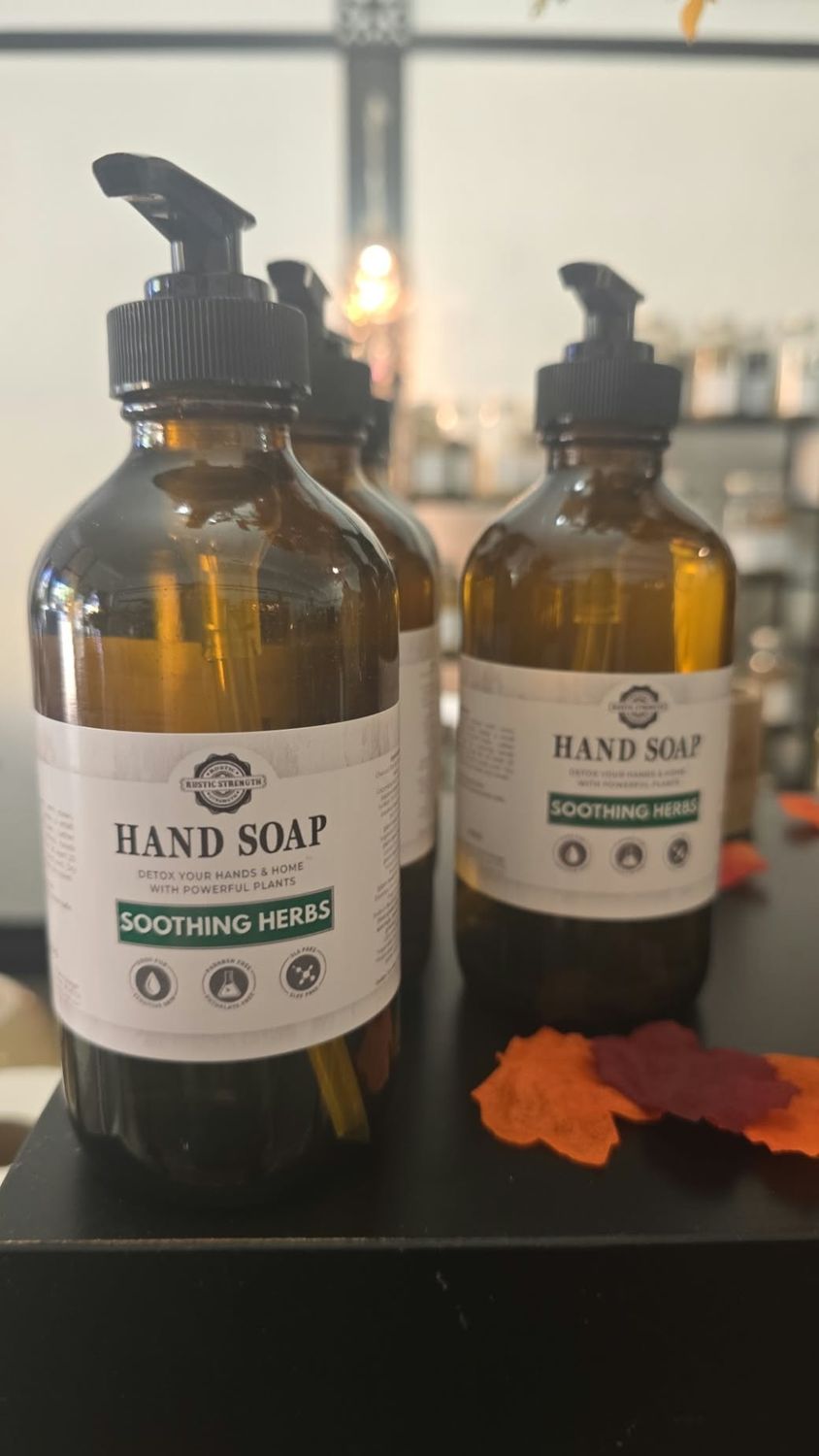 Soothing Herbs Hand Soap 8oz Bottle