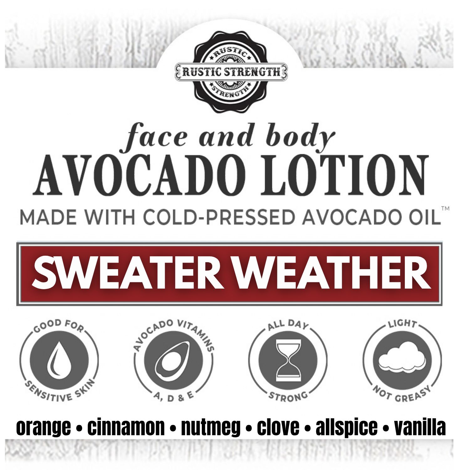 Avocado Lotion for Face &amp; Body ~ Sweater Weather