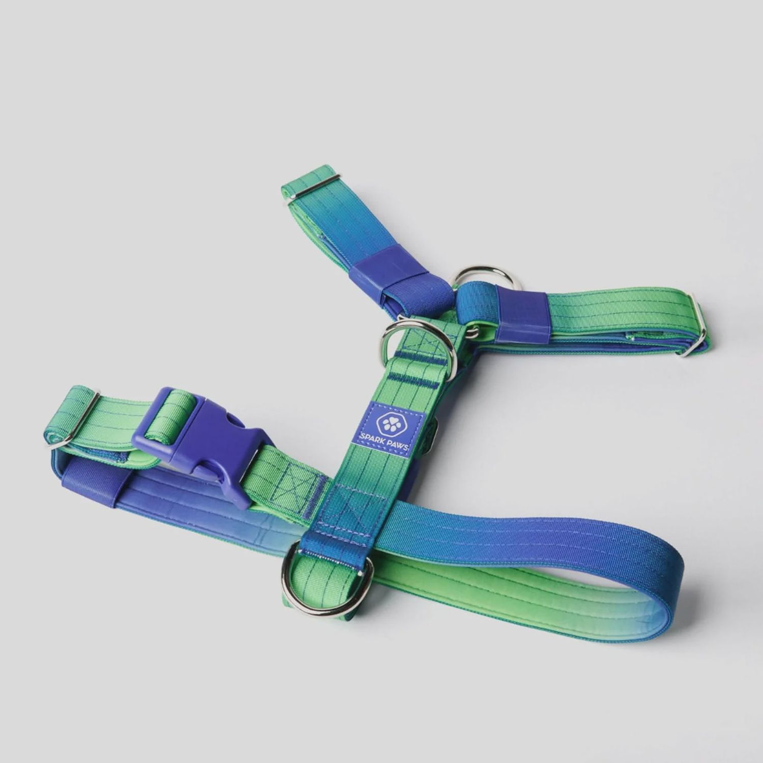 Spark Paws Harness Lime Wave, Size: Small