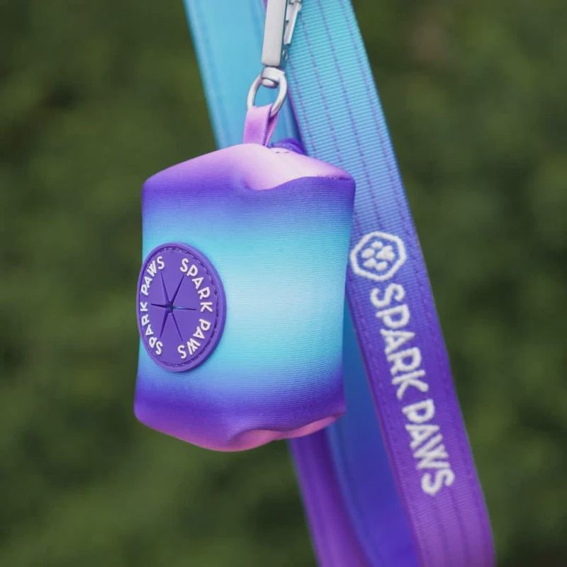 Spark Paws Waste Bag Holder, Design: 90’s Retro