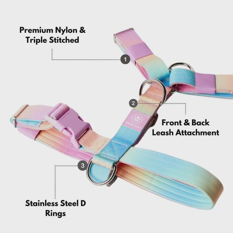 Spark Paws Harness Pastel Icing