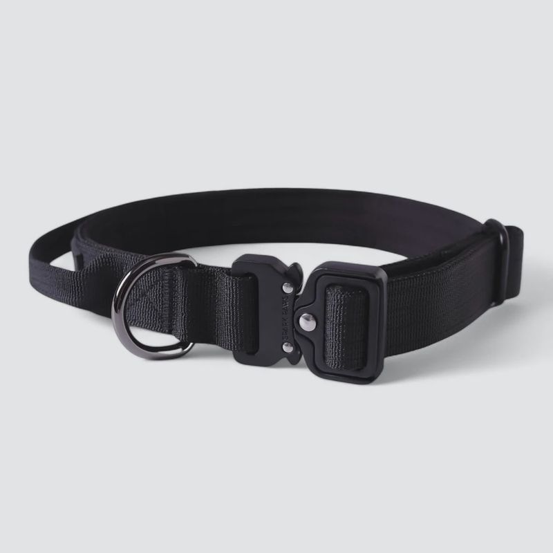 Spark Paws Tactical Dog Collar Black