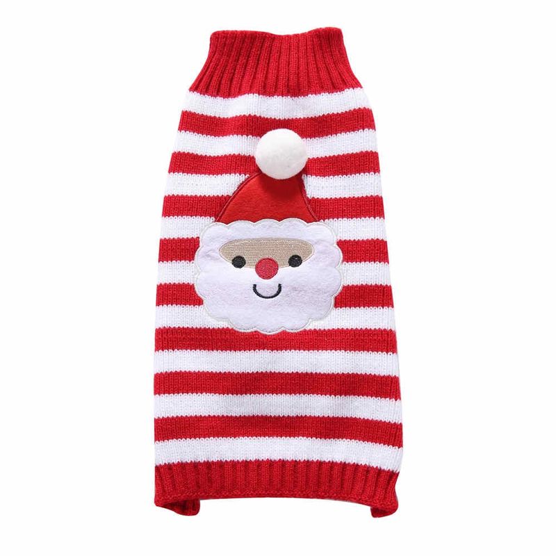Red &amp; White Santa Striped Sweater