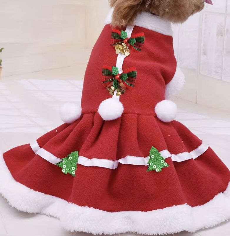 Holiday Dress Plaid Bows