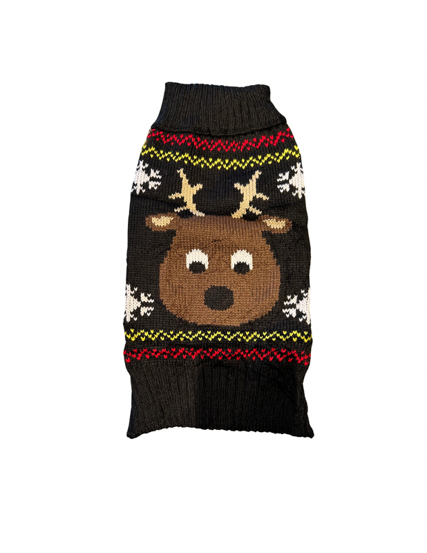 Reindeer Black Sweater