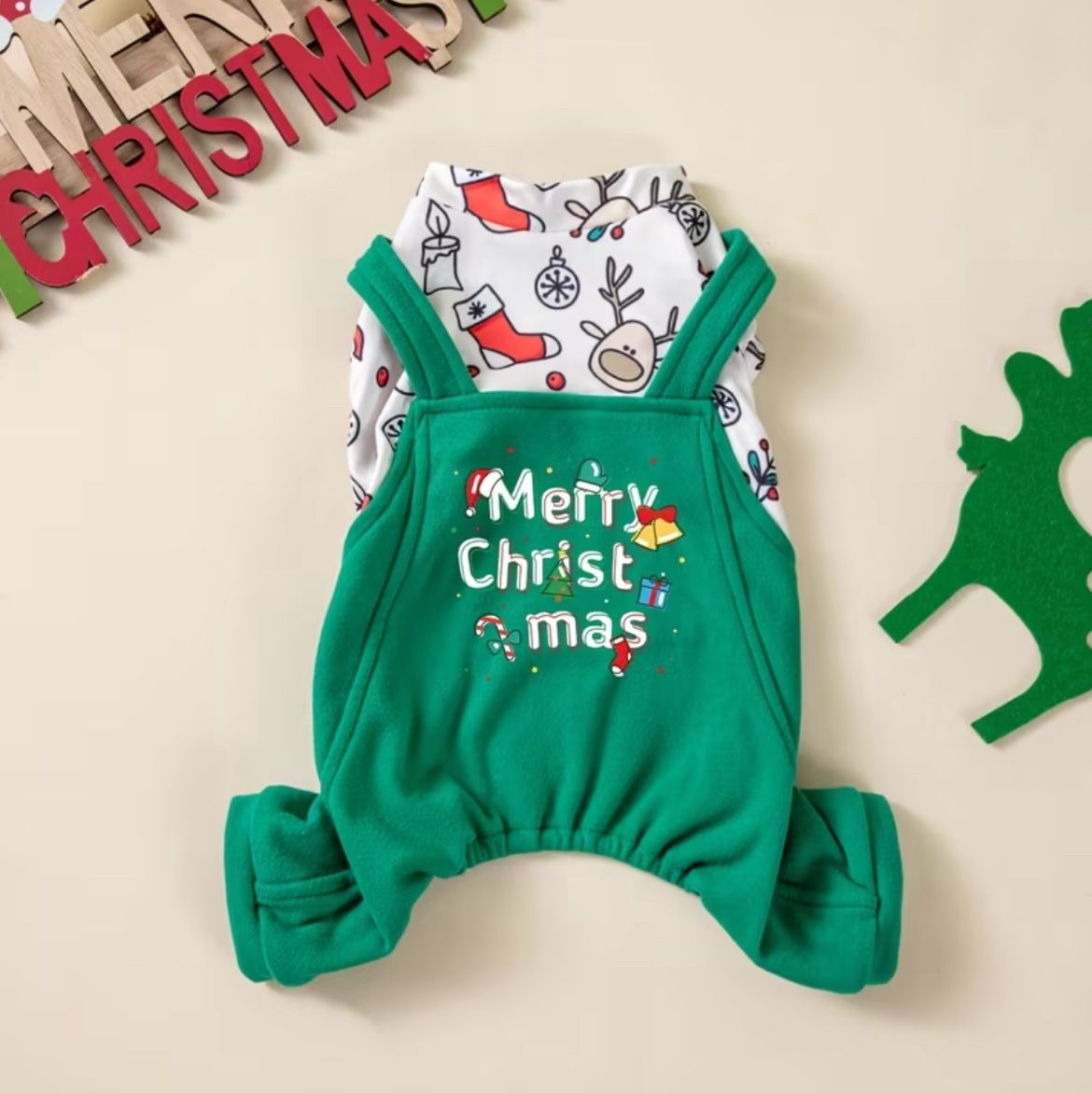 Green Holiday Onesie, Size: Small