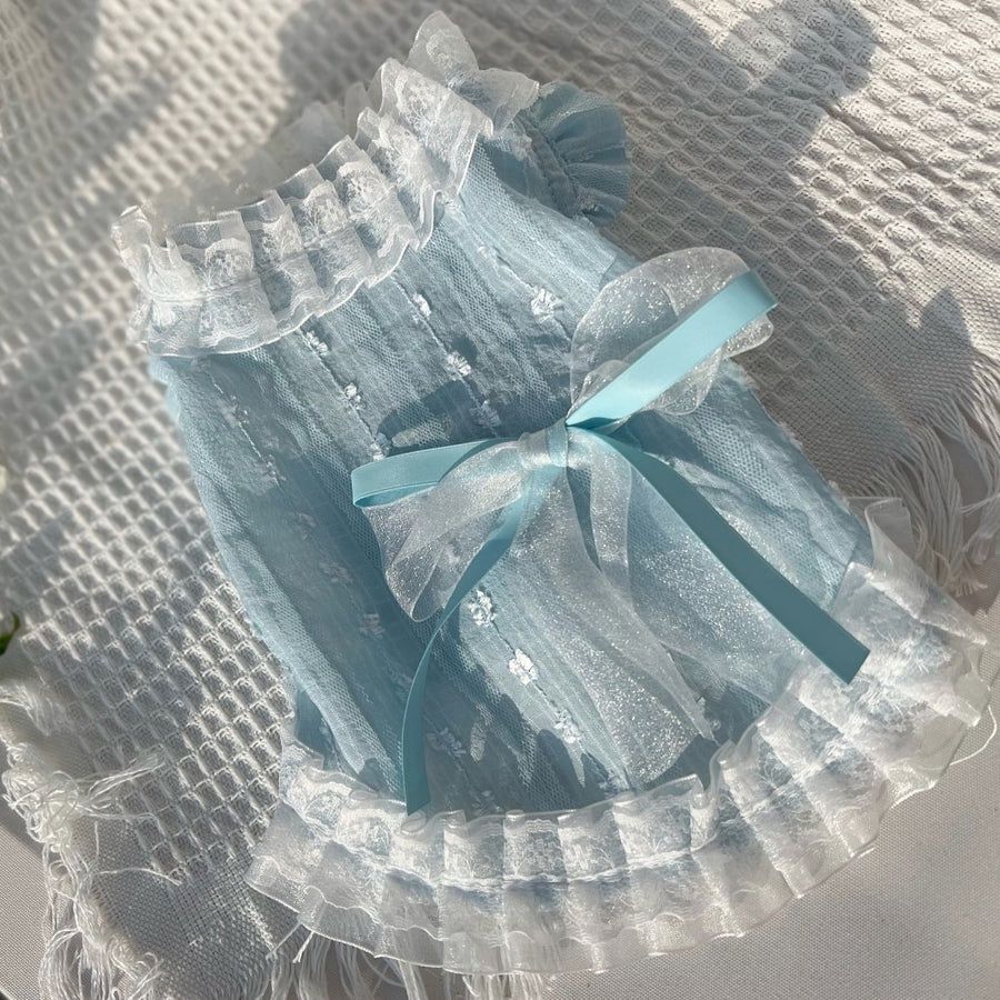 Aquamarine Dress - White Lace, Size: XL