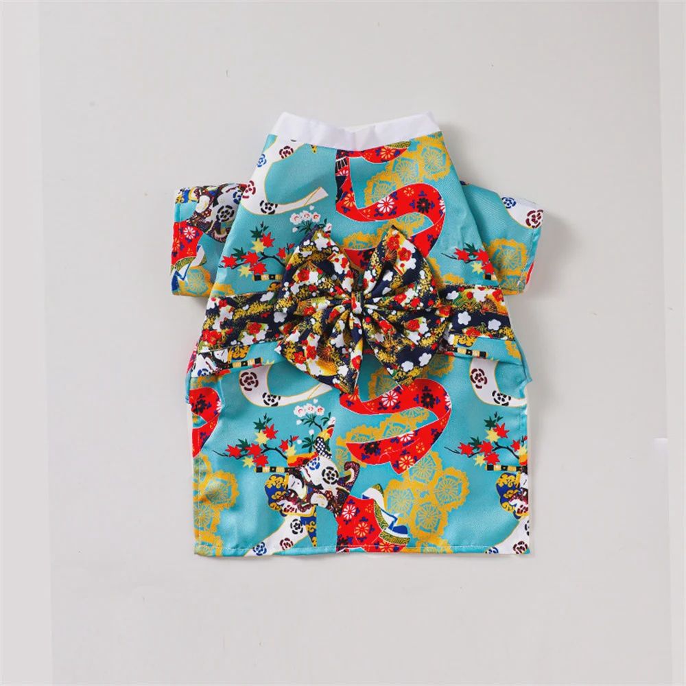 Teal-Gold-Red Dress, Size: Small