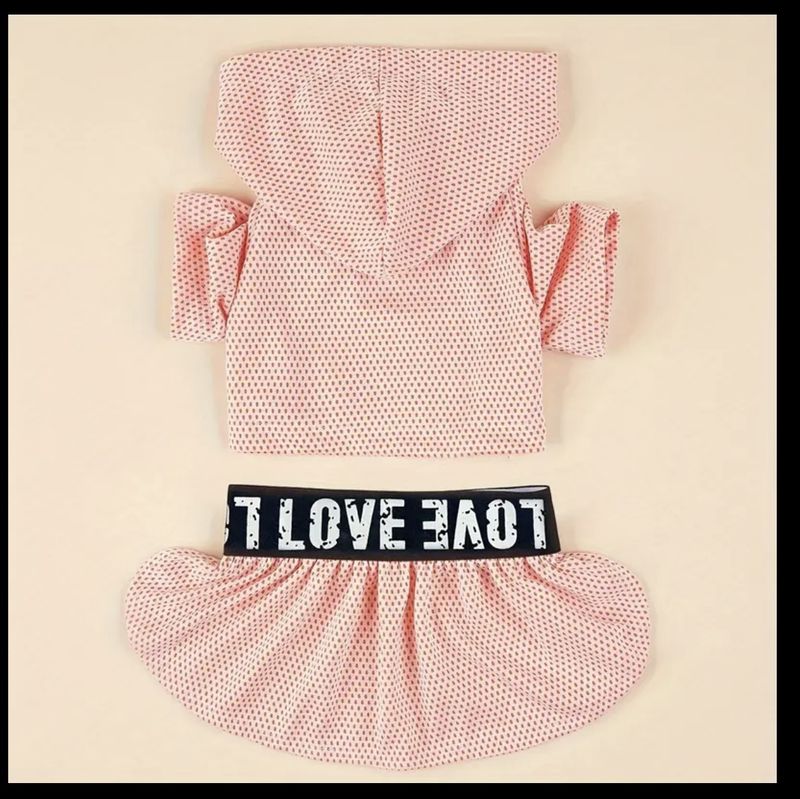 Orange ‘Love’ Two Piece