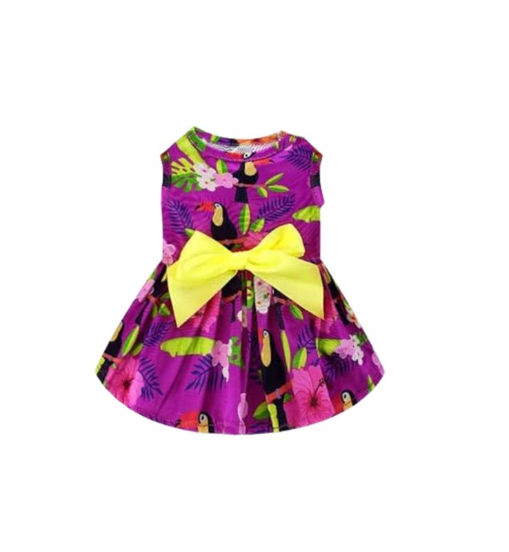 Purple-Yellow Island Dress