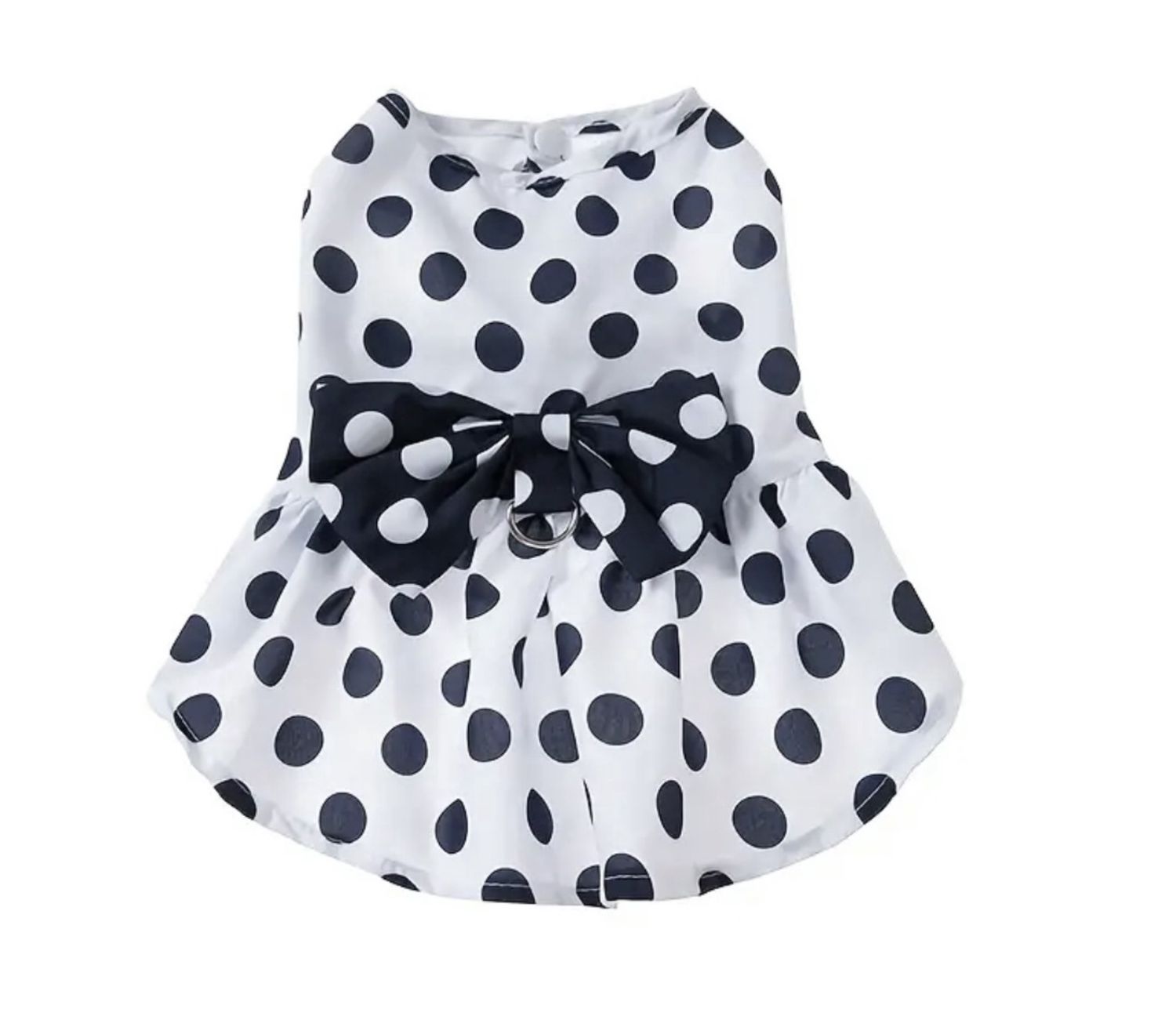 Whits Dress Navy Polka Dots, Size: Large