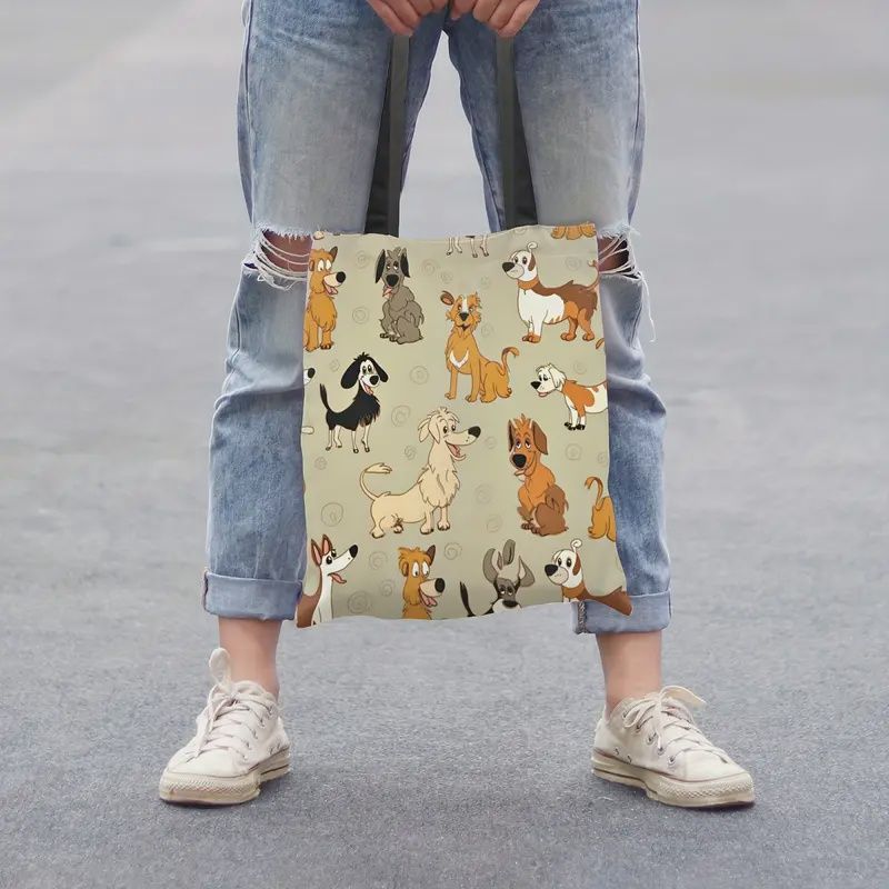 Dog Print Tote Bag