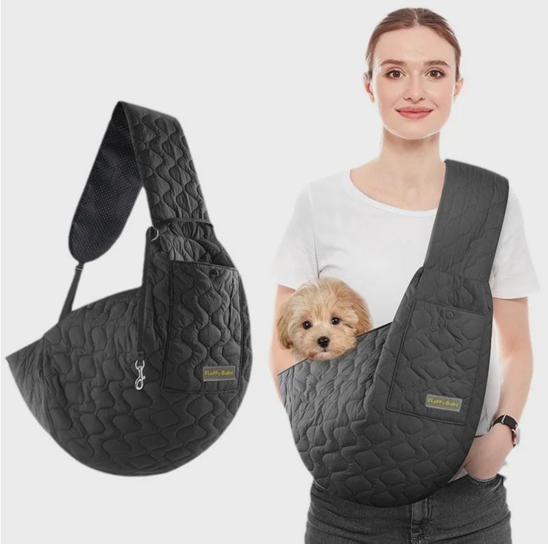 Black “Fluffy Baby” Pet Bag