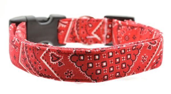 Red Patterned Collar, Size: XS