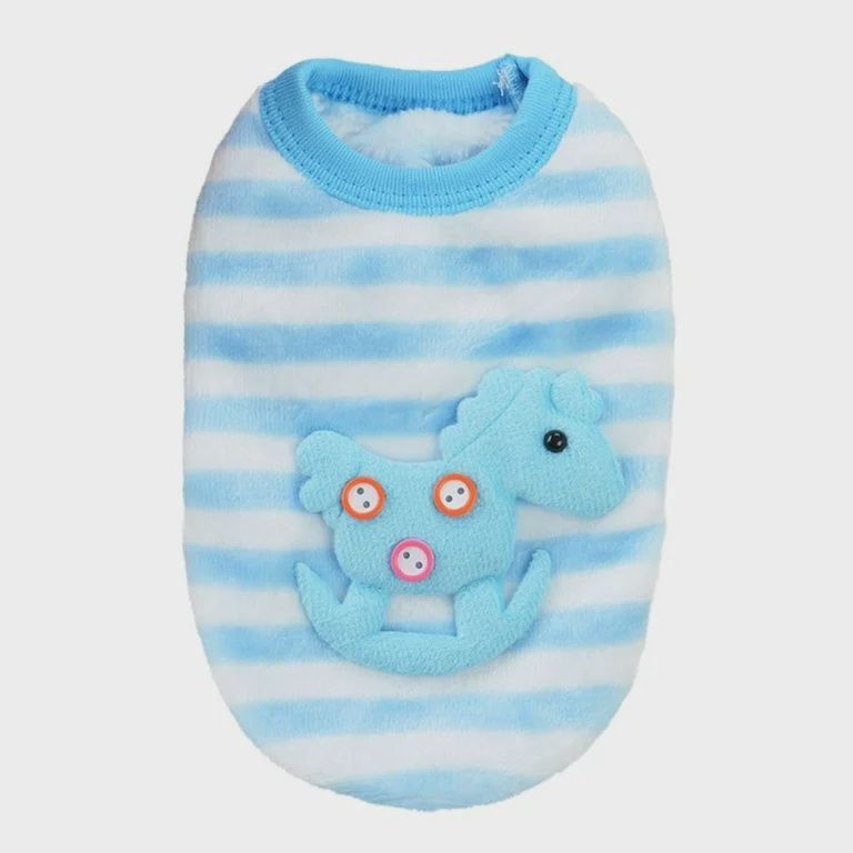 Blue &amp; White Rocking Horse Vest