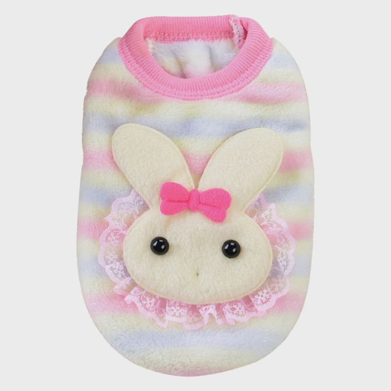 Blue-White-Pink Bunny Vest