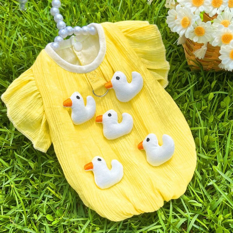 Yellow Shirt with Ducks