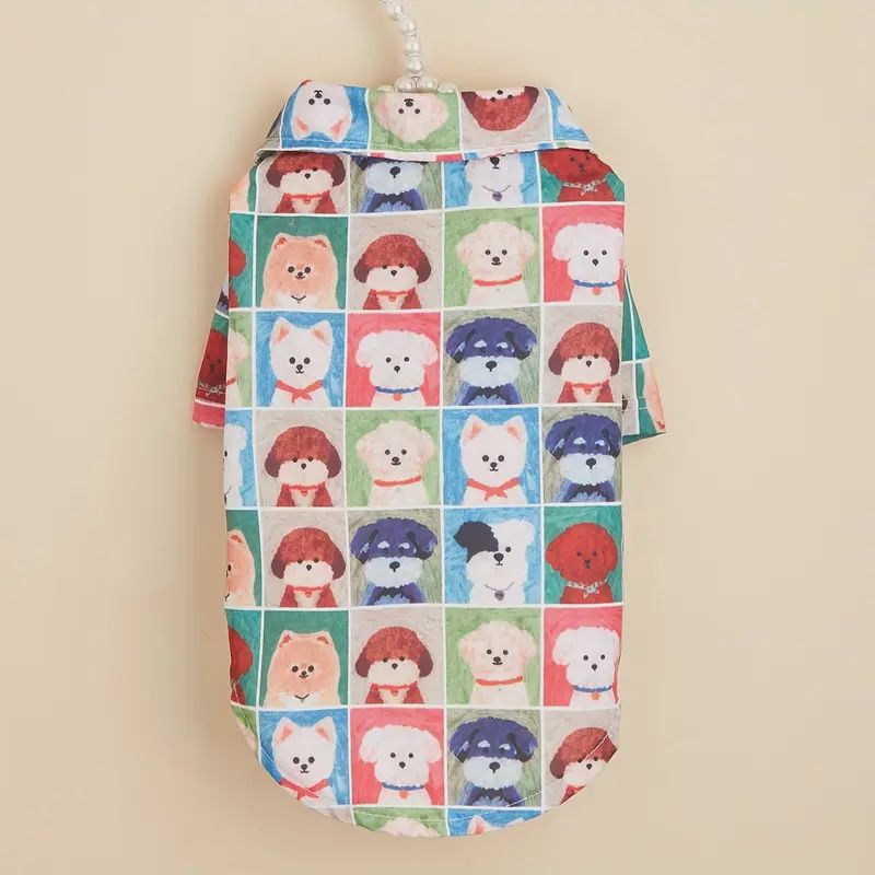 Pet Portrait Shirt Colorful, Size: XS