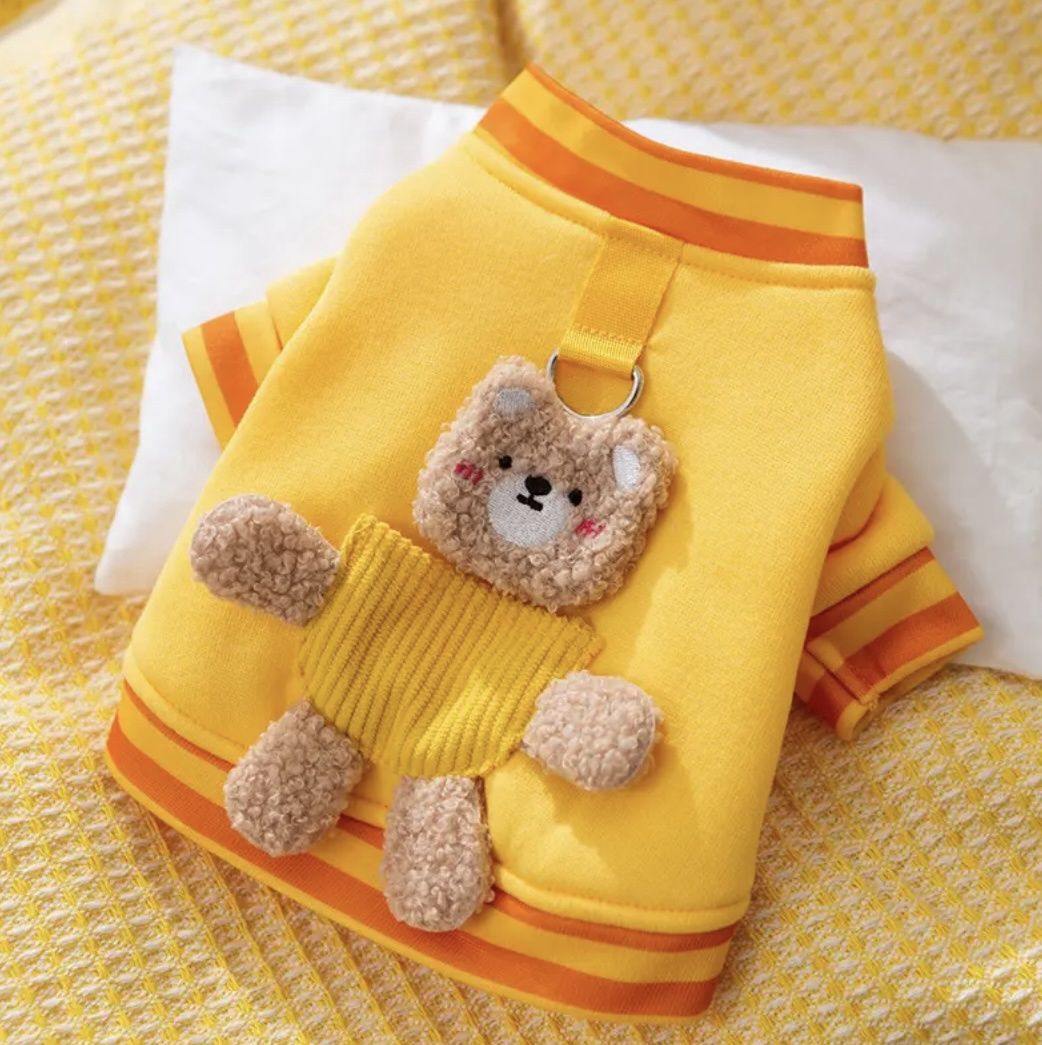Yellow Teddy Bear Shirt, Size: Medium