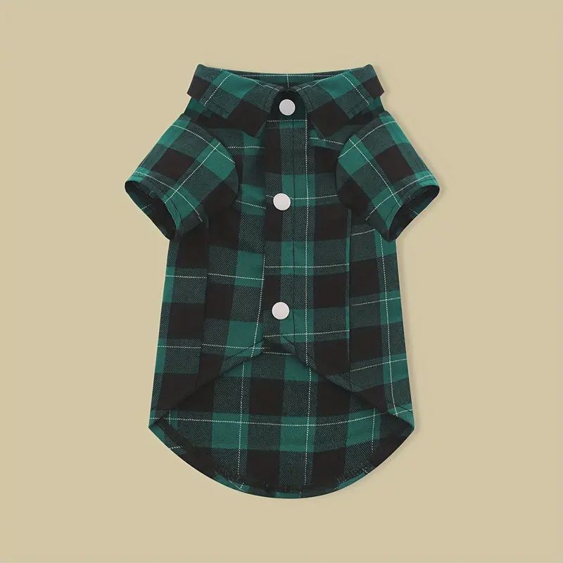 Green &amp; Black Plaid Shirt, Size: XXL