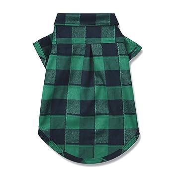 Green &amp; Black Plaid Shirt