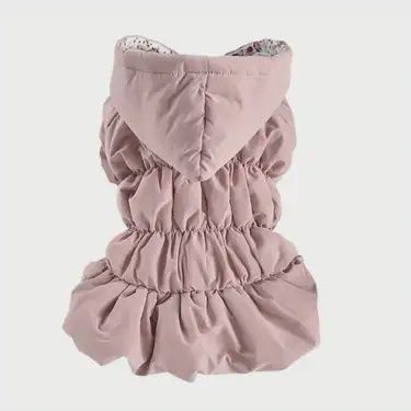 Pink Floral Puffer, Size: 2XL