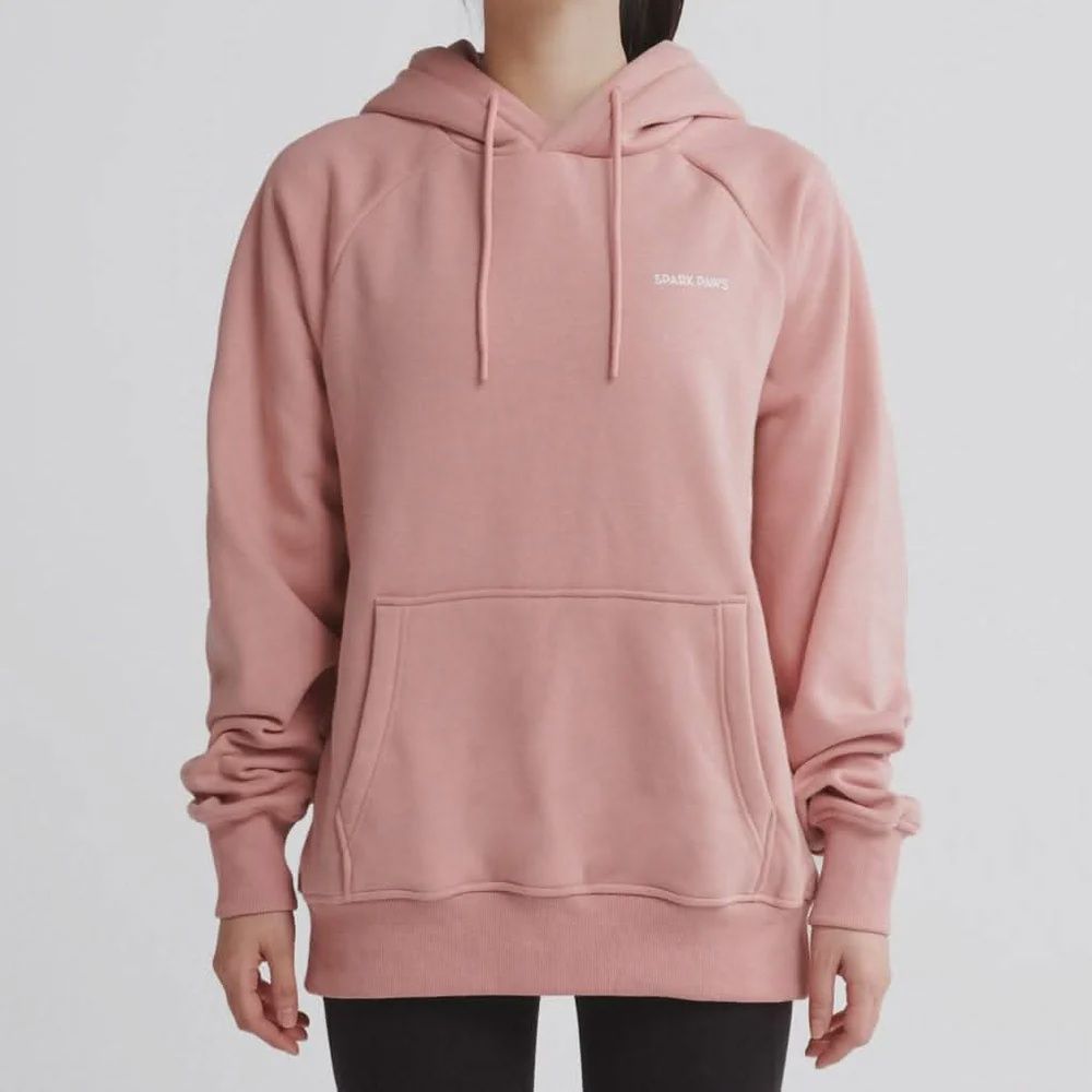 Dusty Pink Human Hoodie, Size: Small