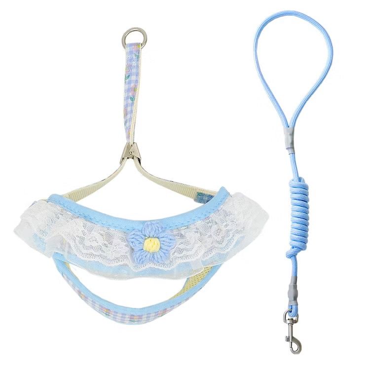 Blue Floral Harness