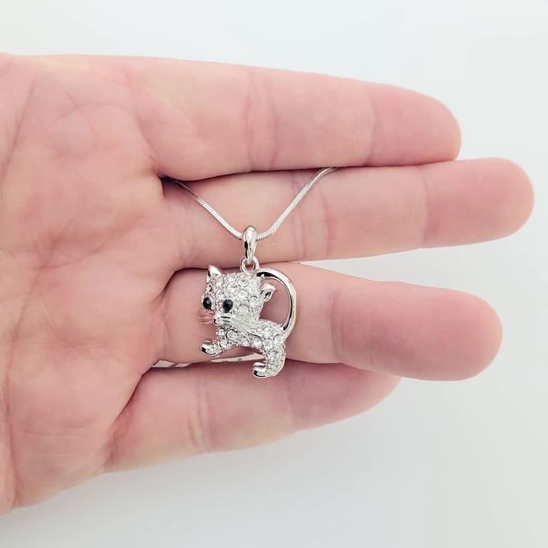 Silver Cat Necklace