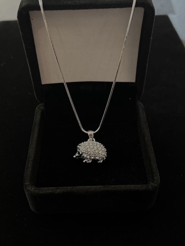 Silver Hedgehog Necklace