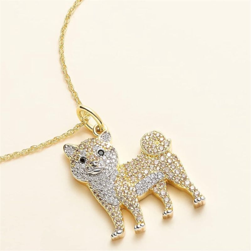 Gold Shiba Inu Necklace