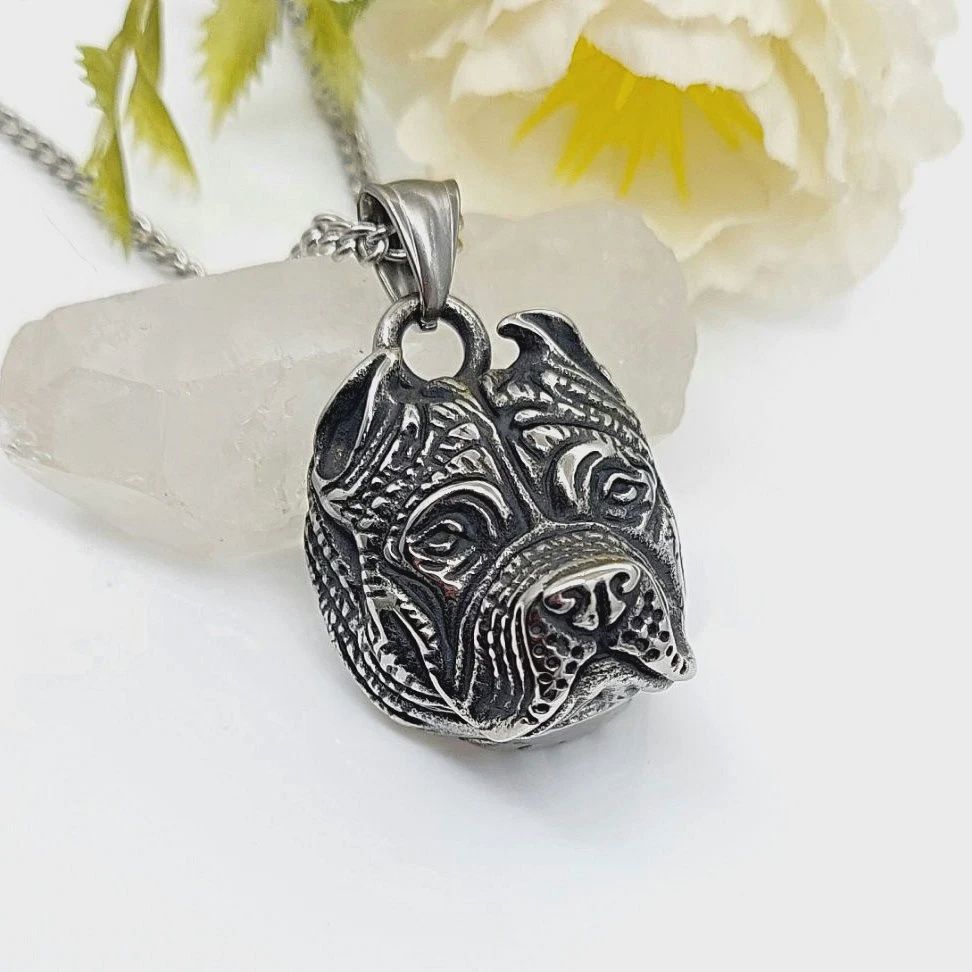 Bull Dog Silver Necklace