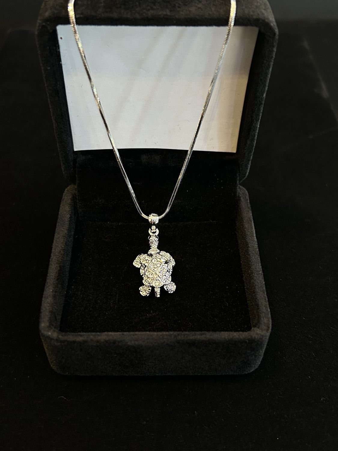 Silver Turtle Necklace