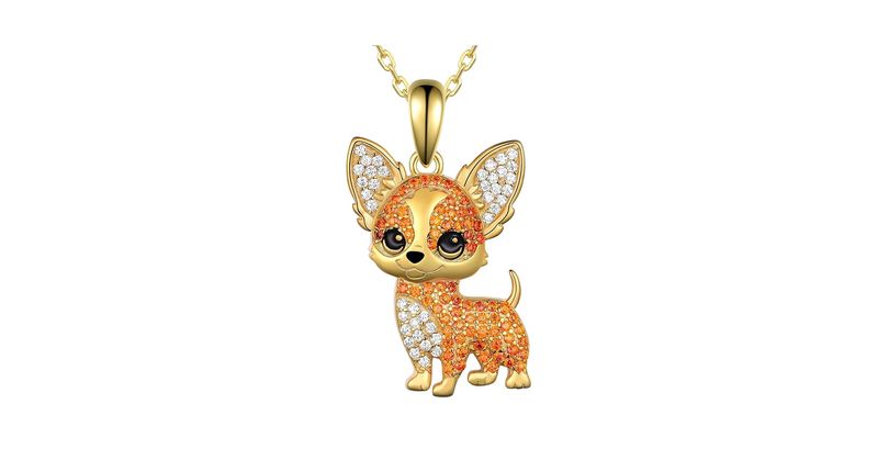Chihuahua Gold Necklace