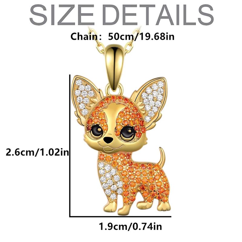 Chihuahua Gold Necklace