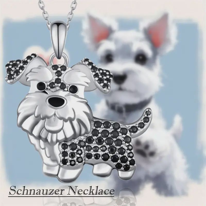Silver Schnauzer Necklace