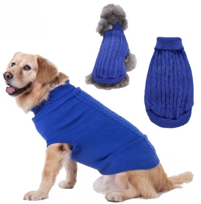 Dark Blue Turtle Neck Sweater