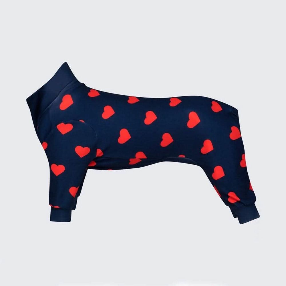 Hearts Dog Pajamas, Size: 2XL