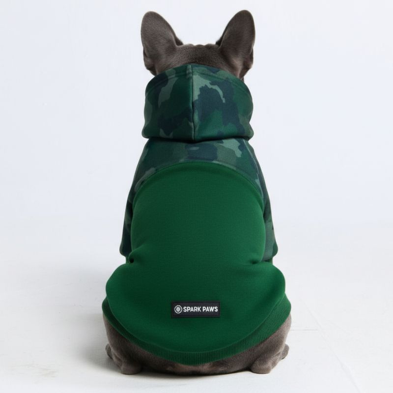 Forest Camo Dog Hoodie