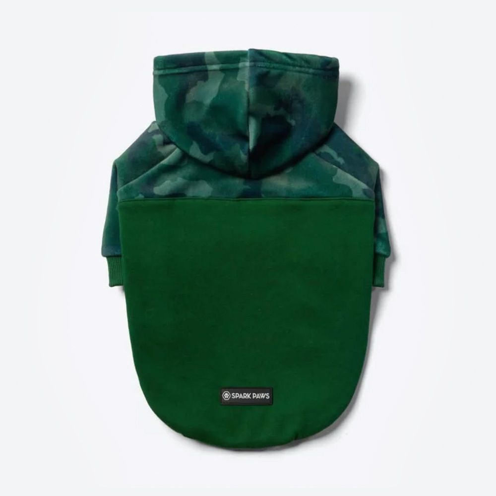 Forest Camo Dog Hoodie, Size: 4XL