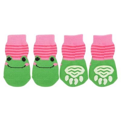 Green frog socks