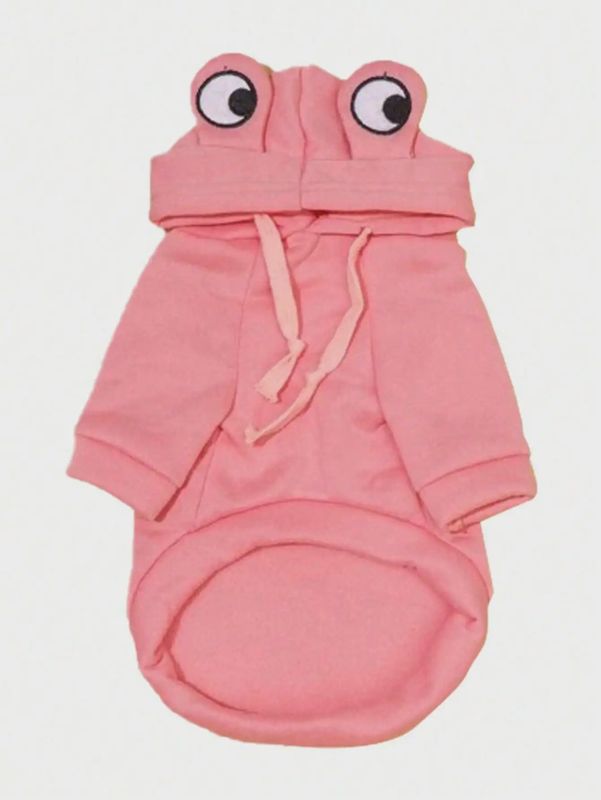 Pink hoodie with eyes
